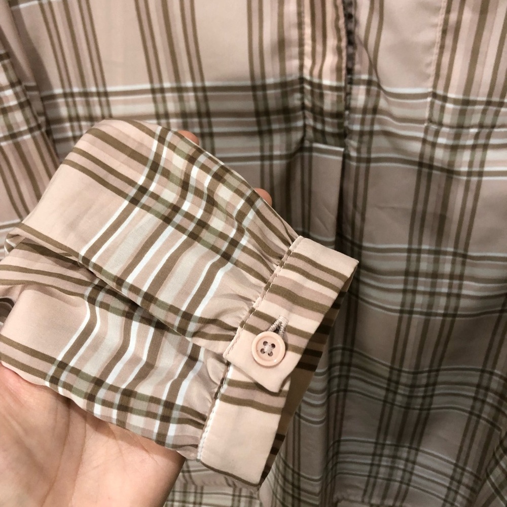 GIANNI BINI plaid long sleeve blouse - Picture 5 of 12